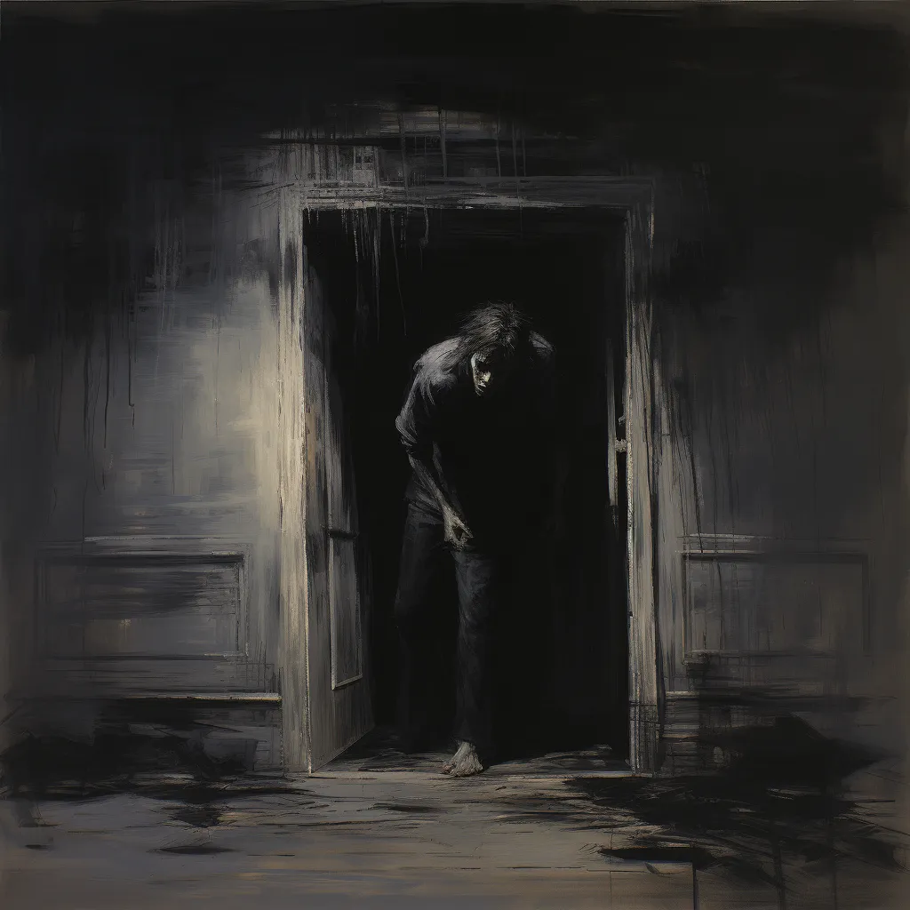 the doorway capturing the intense emotional response to intruder dreams