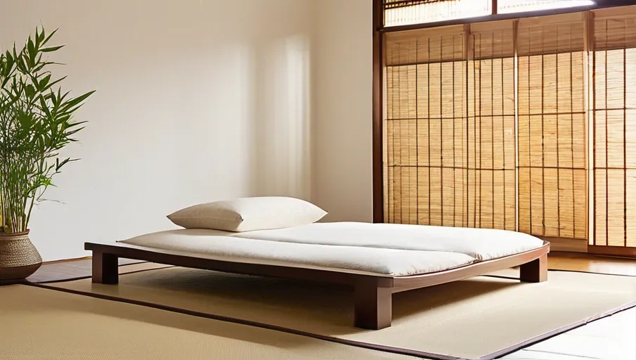 bamboo blinds evoking a sense of spiritual connection and discernment